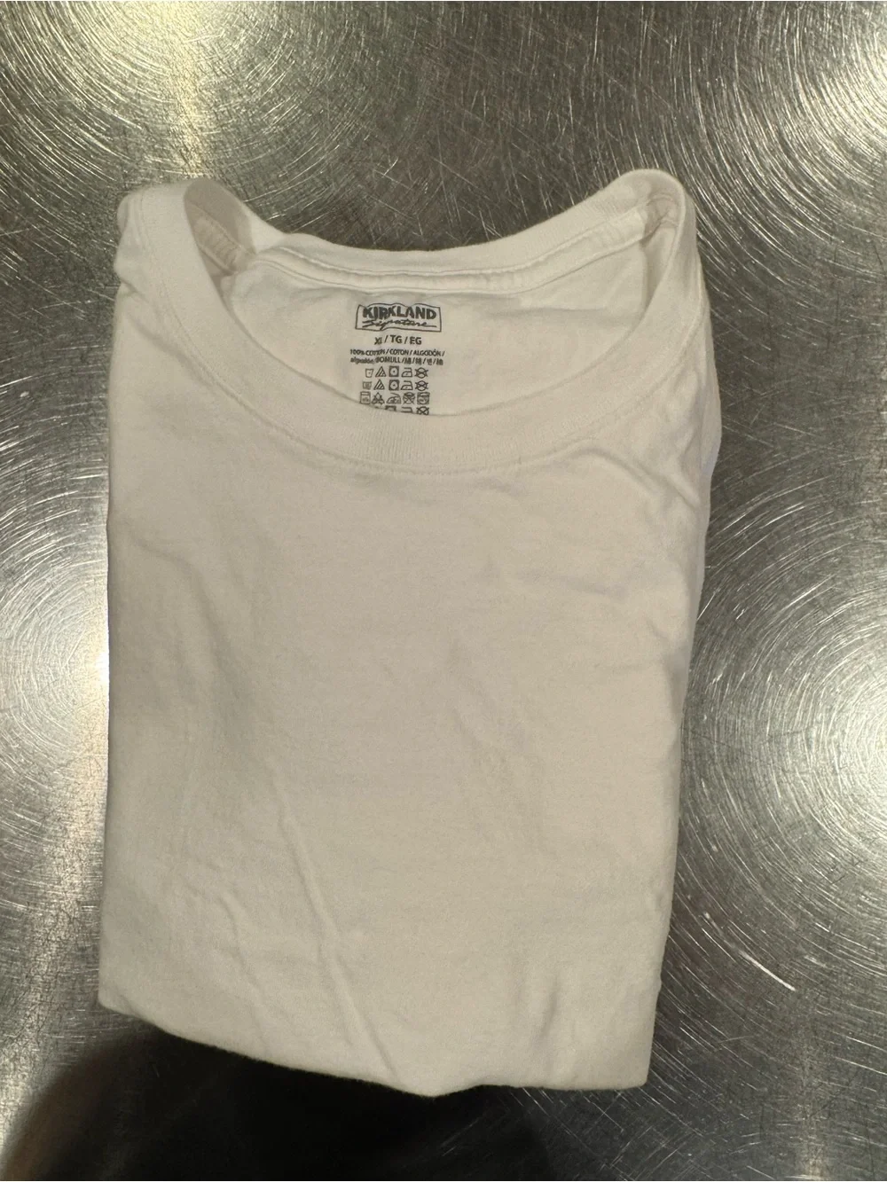 Kirkland Signature Mens White Short Sleeve Crewneck Tees - 3 Pack